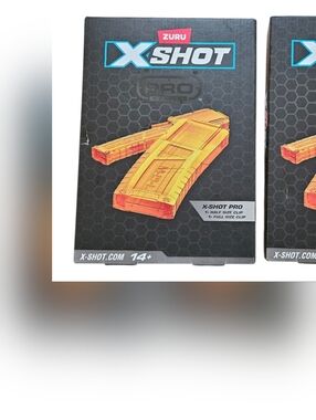 ZURU X-Shot Pro Replacement Clip Packs Yellow Orange Ammo Magazine Dart Blaster